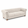 3-Sitzer Chesterfield Sofa Baumwollstoff