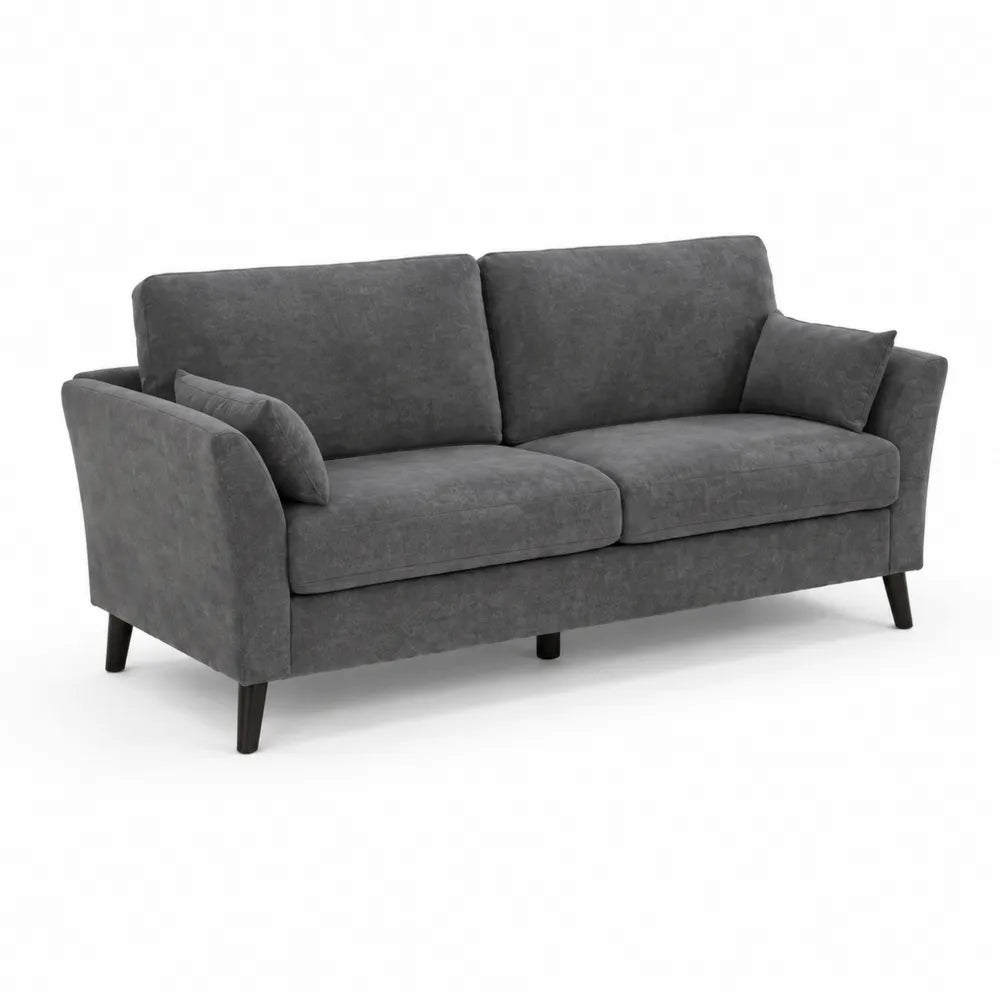 3-Sitzer Sofa aus Mikrofaser mit Holzf¨¹?en,
